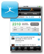 使用MyFitnessPal应用程序跟踪你的卡路里并达到你的健身目标。
